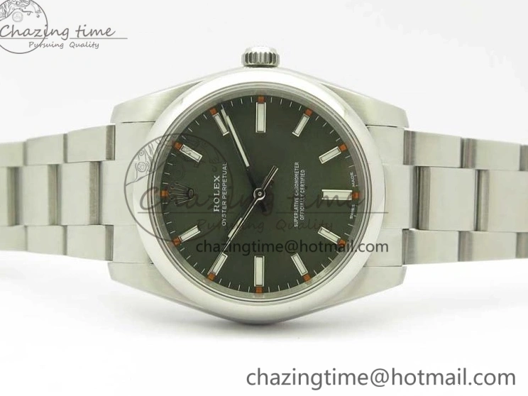 Best AAA Replica Sites Oyster 1:1 Sustainable Bracelet A Best 114200 Edition Dial 34mm UBF Green Perpetual SS 3297 on 0117